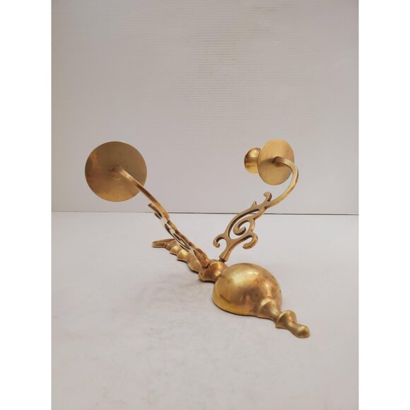 vintage Brass Wall Sconce Candle holder brass wall sconces candle sconces - Picture 7 of 10